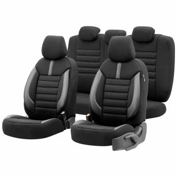Auto Sitzbezug Set Universal Vorne und Hinten Komfortabel Komplett Set